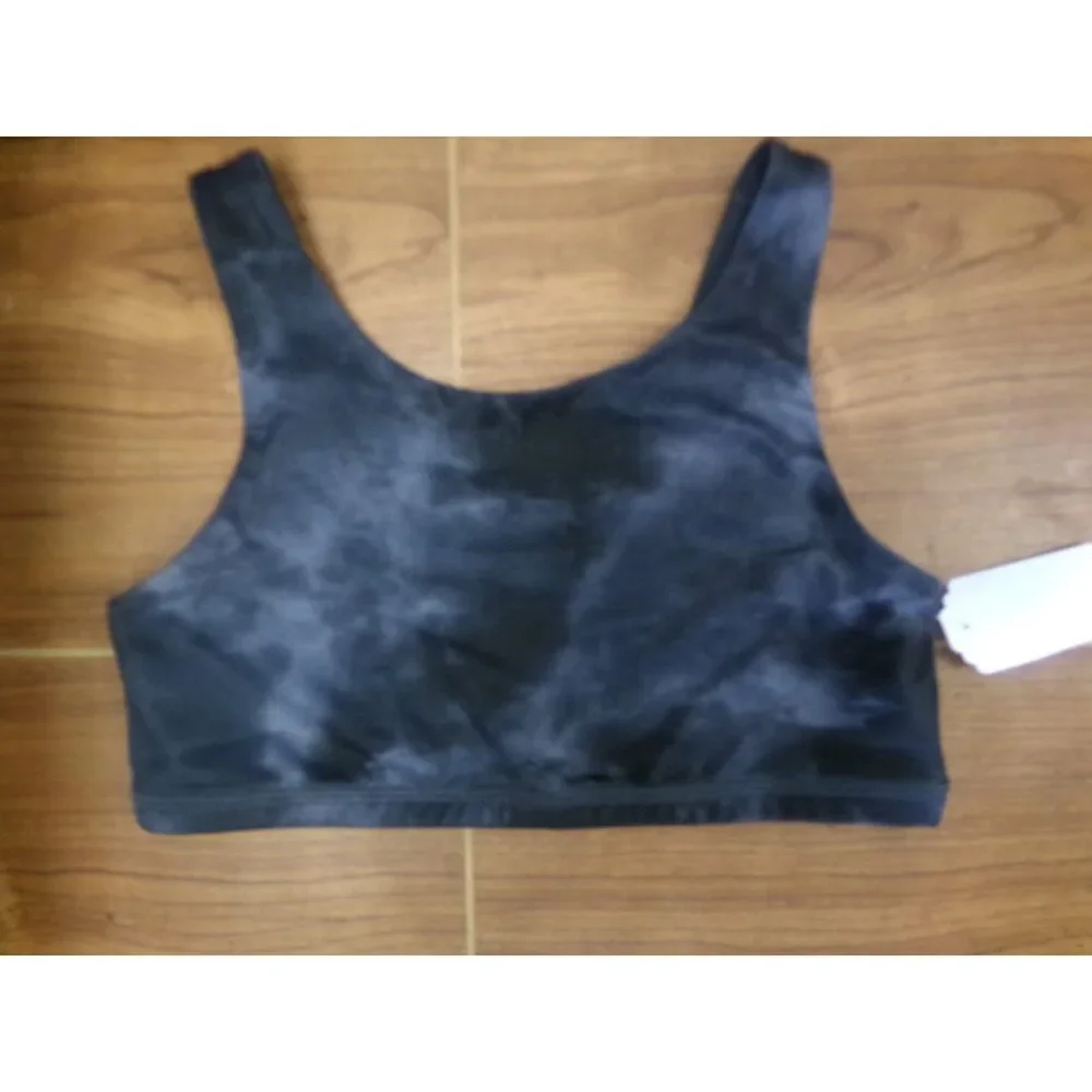 Pre-Owned Dance Sports Bra Athletic Zone Gray Large Child Jazz Cheer Dance